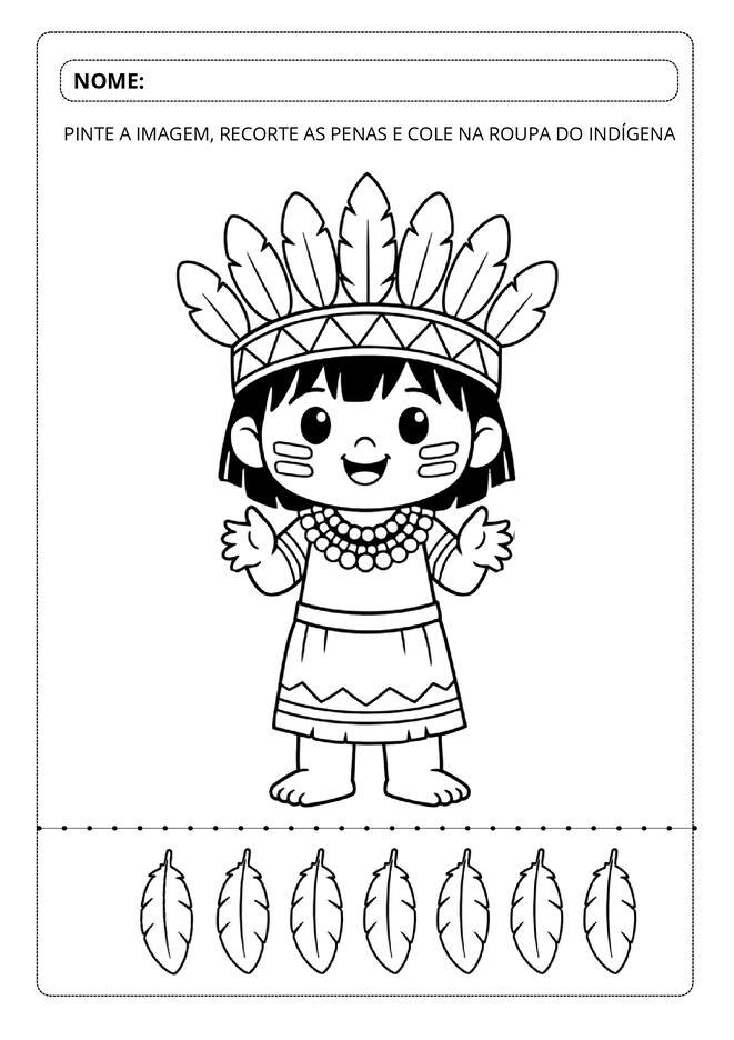 Atividades dia dos povos indigenas educação infantil para alfabetização página 1